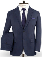 Caccioppoli Dapper Dandy Osotti Blue Wool Suit - StudioSuits