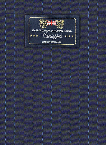 Caccioppoli Dapper Dandy Osotti Blue Wool Suit - StudioSuits
