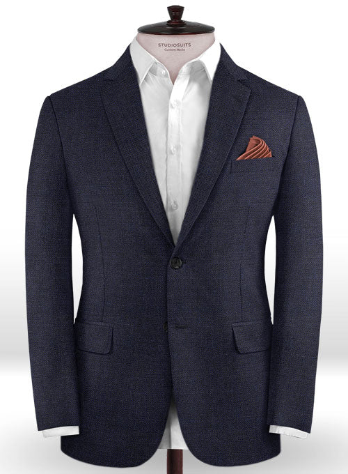 Caccioppoli Dapper Dandy Pabio Dark Blue Wool Suit - StudioSuits