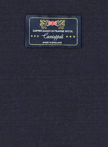 Caccioppoli Dapper Dandy Pabio Dark Blue Wool Suit - StudioSuits