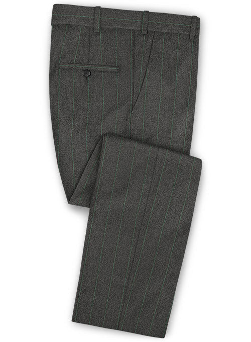 Caccioppoli Dapper Dandy Palor Dark Gray Wool Pants - StudioSuits