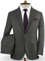 Caccioppoli Dapper Dandy Palor Dark Gray Wool Suit - StudioSuits