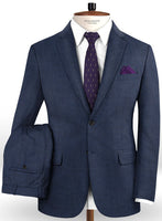 Caccioppoli Dapper Dandy Rupana Birdseye Blue Wool Suit - StudioSuits