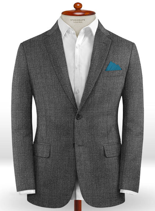 Caccioppoli Dapper Dandy Sancto Gray Wool Jacket - StudioSuits