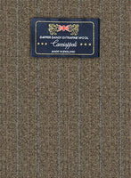 Caccioppoli Dapper Dandy Tafa Brown Wool Jacket - StudioSuits