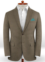 Caccioppoli Dapper Dandy Tafa Brown Wool Jacket - StudioSuits