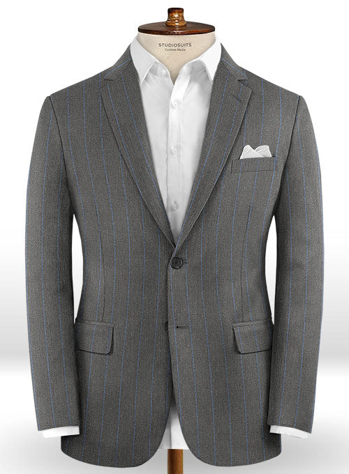 Caccioppoli Dapper Dandy Tarazo Gray Wool Suit - StudioSuits