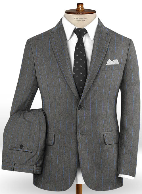 Caccioppoli Dapper Dandy Tarazo Gray Wool Suit – StudioSuits