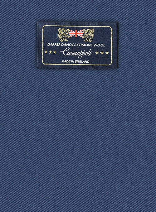 Caccioppoli Dapper Dandy Tavino Persian Blue Wool Pants - StudioSuits