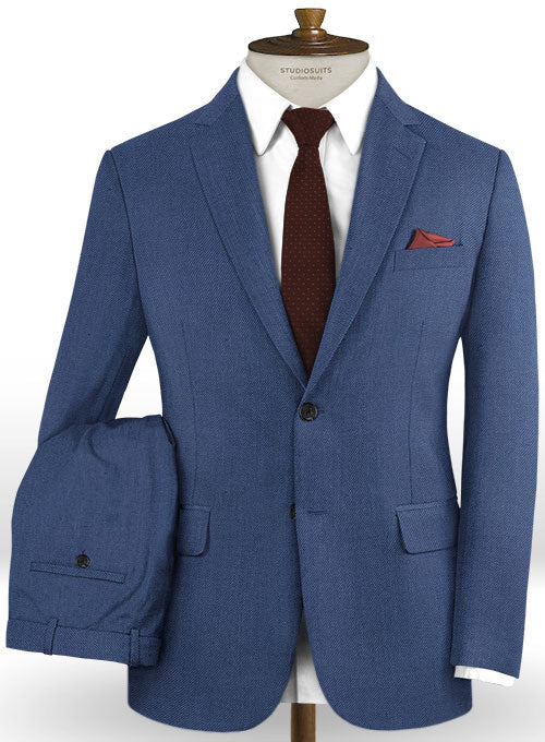 Caccioppoli Dapper Dandy Tavino Persian Blue Wool Suit – StudioSuits
