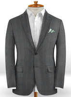 Caccioppoli Dapper Dandy Varto Glen Gray Wool Jacket - StudioSuits