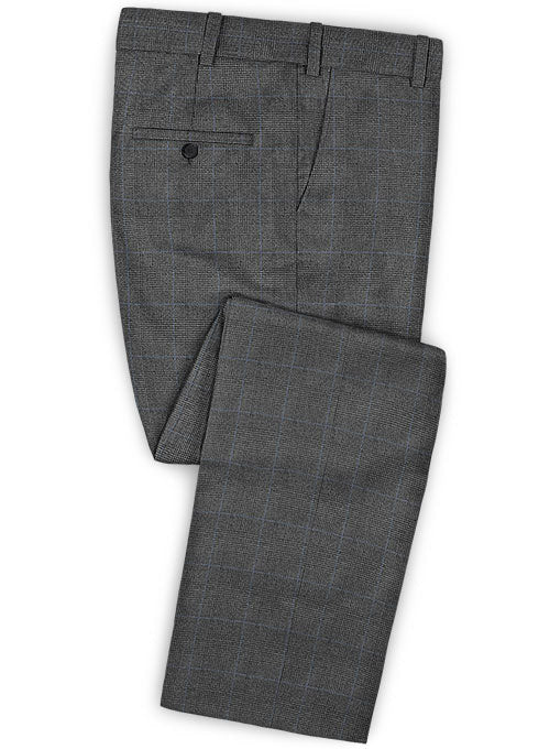 Caccioppoli Dapper Dandy Varto Glen Gray Wool Suit - StudioSuits