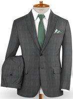 Caccioppoli Dapper Dandy Varto Glen Gray Wool Suit - StudioSuits