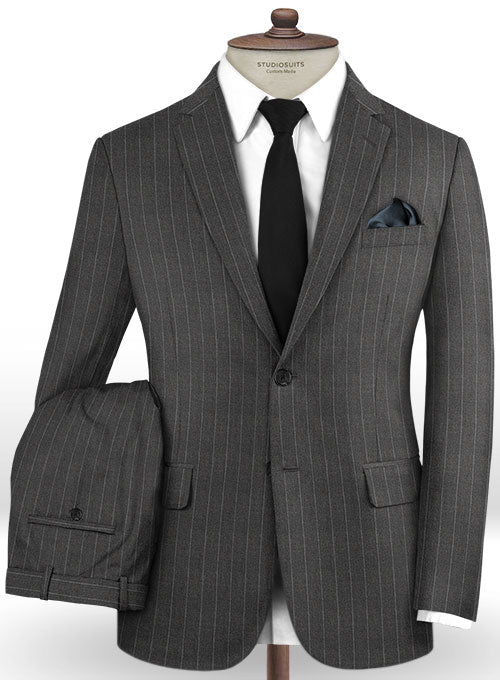Caccioppoli Dapper Dandy Vigi Dark Gray Wool Suit - StudioSuits