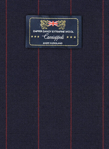Caccioppoli Dapper Dandy Yanti Dark Blue Wool Jacket - StudioSuits