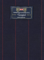 Caccioppoli Dapper Dandy Yanti Dark Blue Wool Jacket - StudioSuits