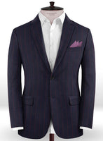 Caccioppoli Dapper Dandy Yanti Dark Blue Wool Jacket - StudioSuits