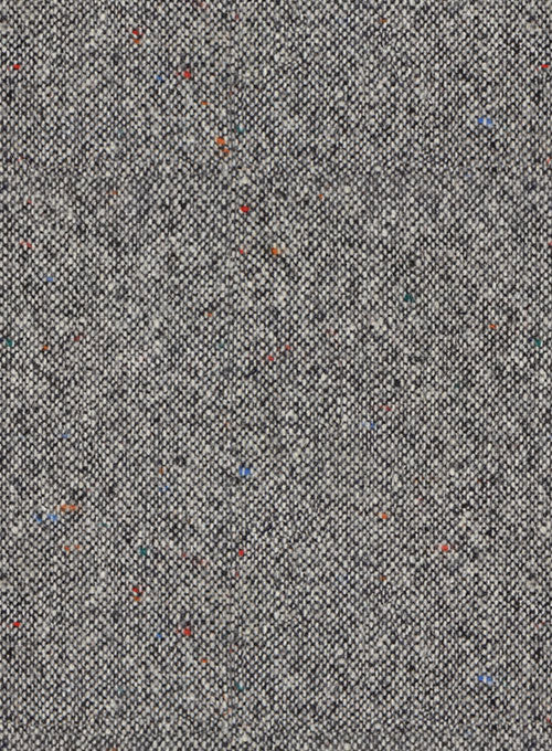 Caccioppoli Donegal Light Gray Tweed Pants - StudioSuits