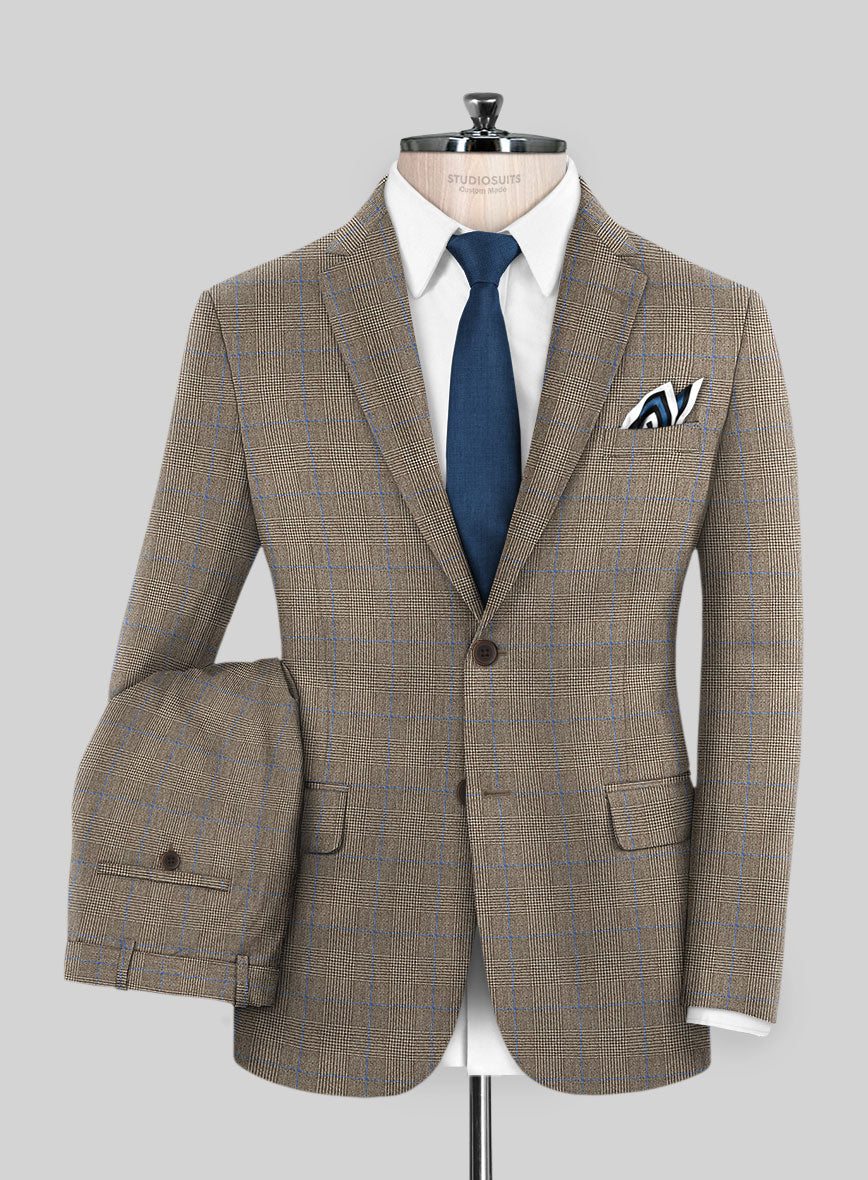 Caccioppoli Erlo Brown Wool Suit - StudioSuits