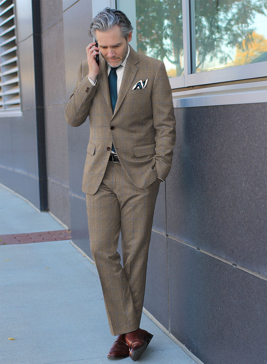 Caccioppoli Erlo Brown Wool Suit - StudioSuits