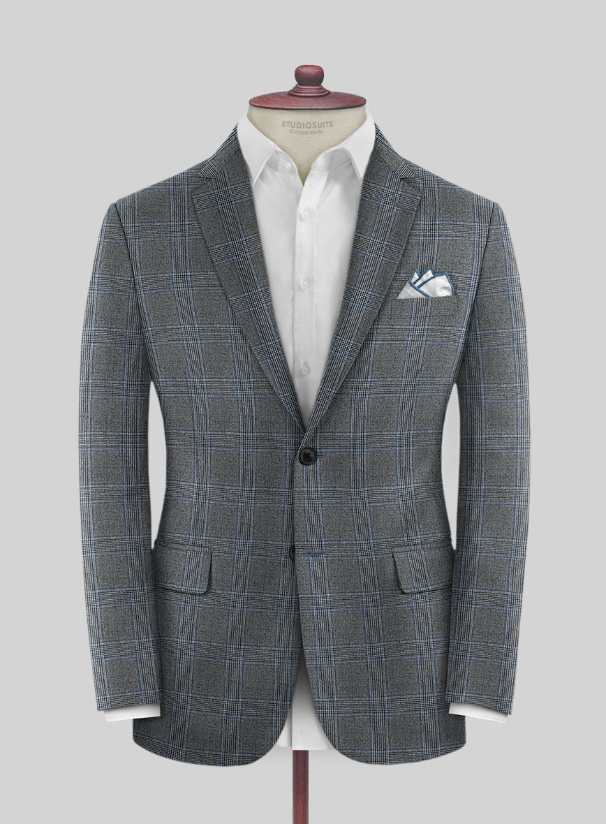 Caccioppoli Fina Gray Wool Jacket - StudioSuits