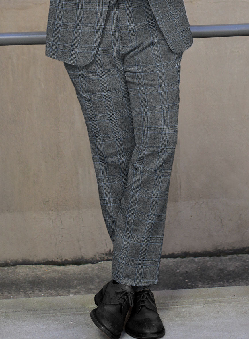 Caccioppoli Fina Gray Wool Pants - StudioSuits