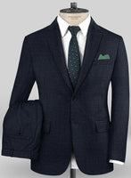 Caccioppoli Fresco Wool Blue Dimati Suit - StudioSuits