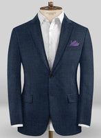 Caccioppoli Fresco Wool Blue Feorra Suit - StudioSuits