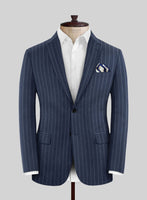 Caccioppoli Genio Blue Wool Jacket - StudioSuits