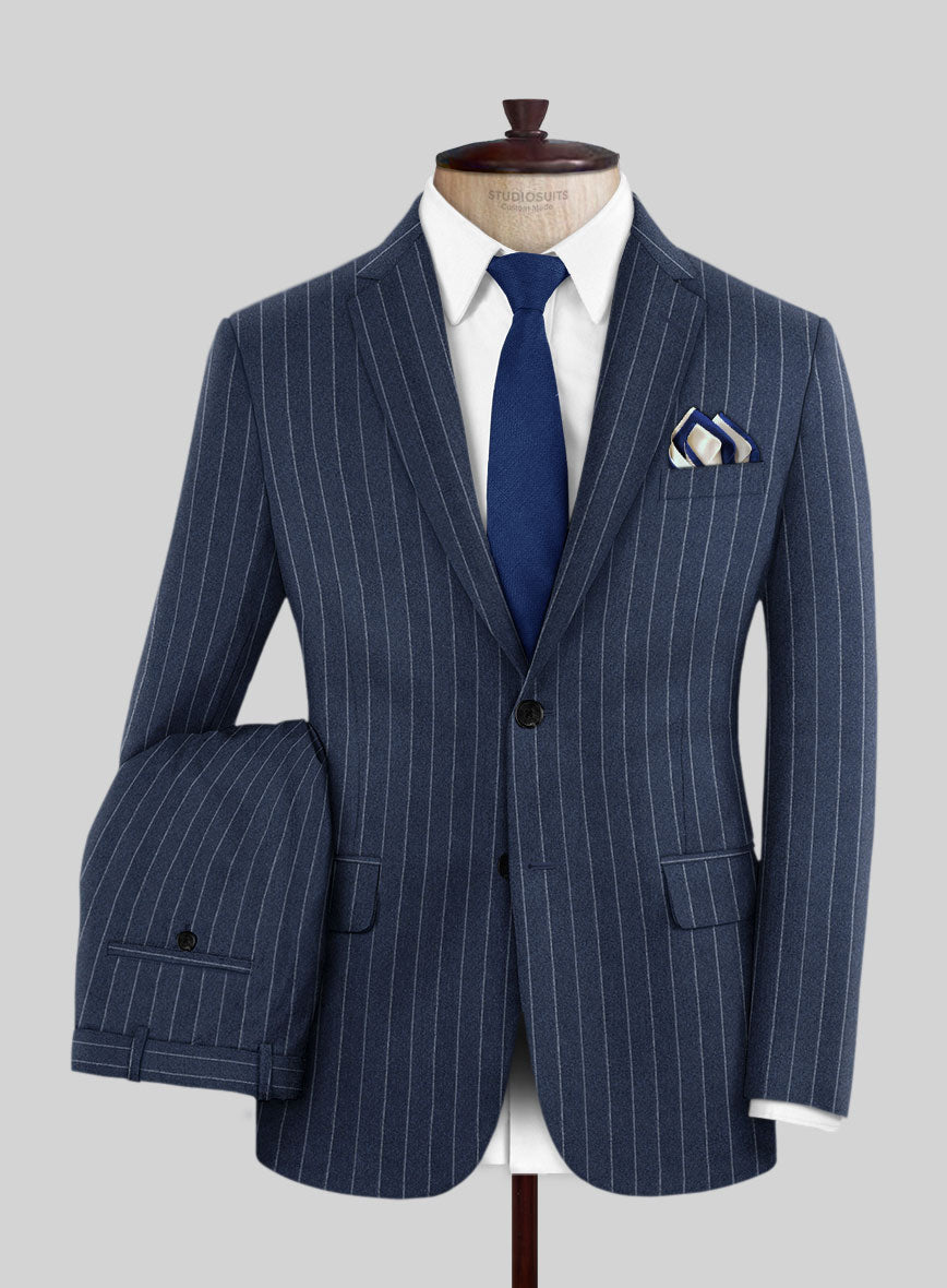 Caccioppoli Genio Blue Wool Suit - StudioSuits