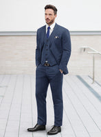 Caccioppoli Genio Blue Wool Suit - StudioSuits