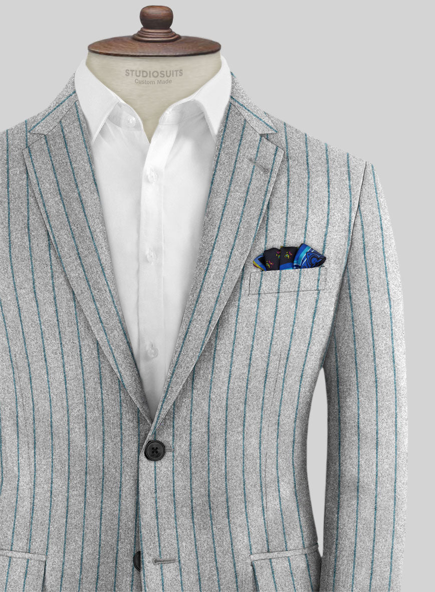 Caccioppoli Jimena Gray Wool Jacket - StudioSuits