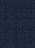 Caccioppoli Lavide Glen Blue Wool Jacket - StudioSuits