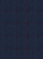 Caccioppoli Lavide Glen Blue Wool Suit - StudioSuits