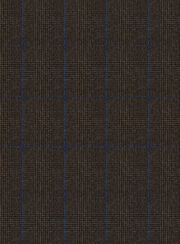 Caccioppoli Lenana Glen Brown Wool Jacket - StudioSuits