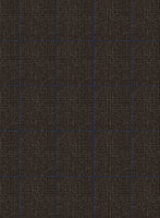 Caccioppoli Lenana Glen Brown Wool Jacket - StudioSuits
