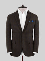 Caccioppoli Lenana Glen Brown Wool Suit - StudioSuits