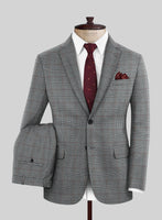 Caccioppoli Milaci Glen Gray Wool Suit - StudioSuits