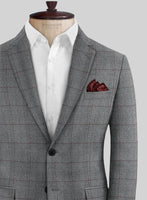 Caccioppoli Milaci Glen Gray Wool Suit - StudioSuits