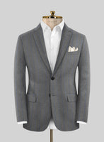 Caccioppoli Nevro Gray Wool Suit - StudioSuits