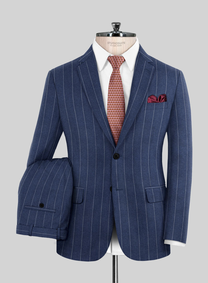 Caccioppoli Nuoa Blue Wool Suit – StudioSuits