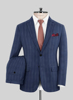 Caccioppoli Nuoa Blue Wool Suit - StudioSuits