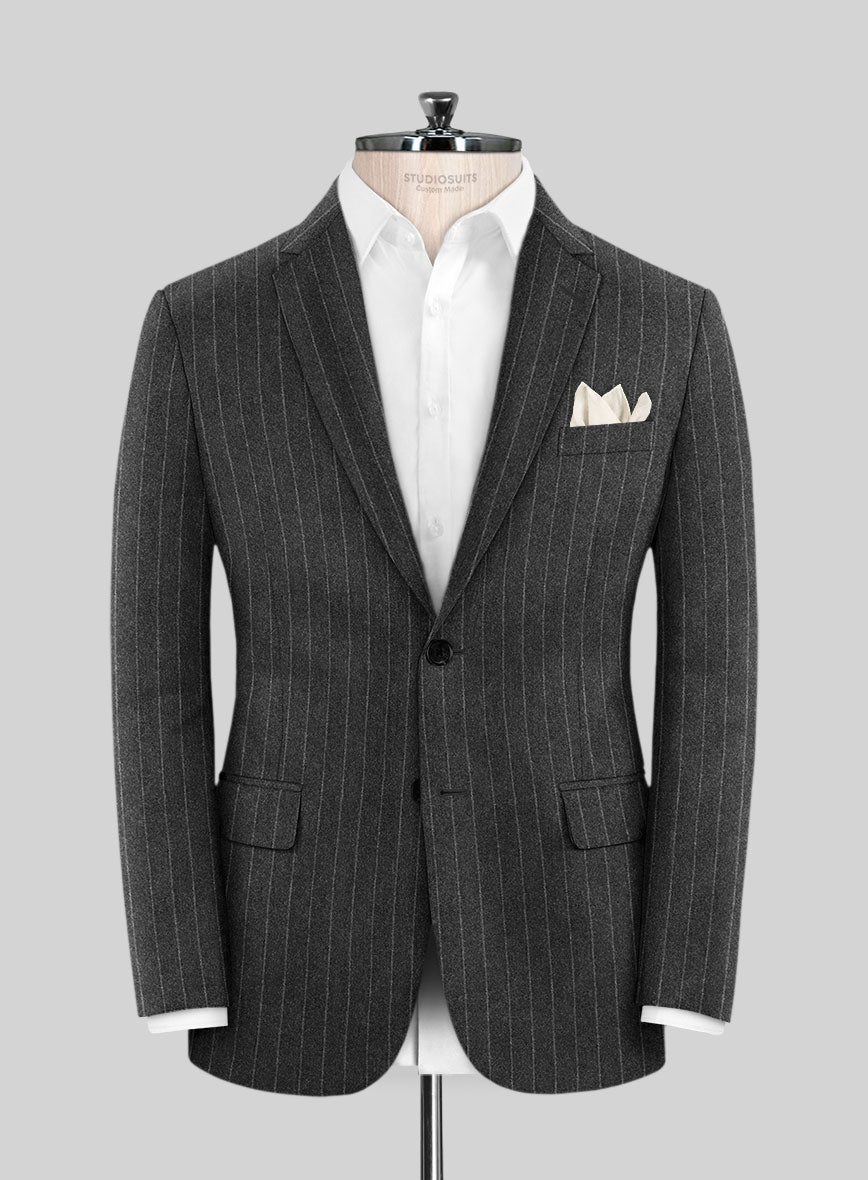 Caccioppoli Oenli Dark Gray Wool Suit - StudioSuits