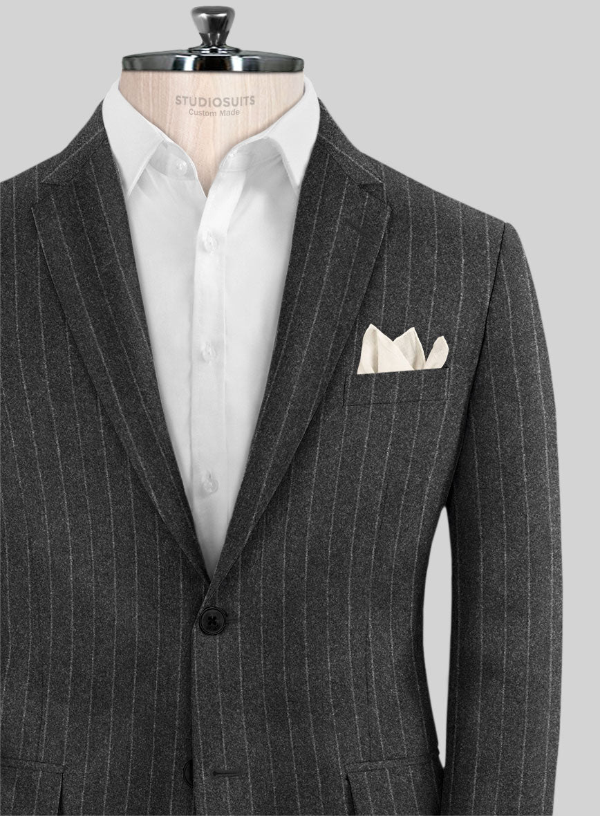 Caccioppoli Oenli Dark Gray Wool Suit - StudioSuits