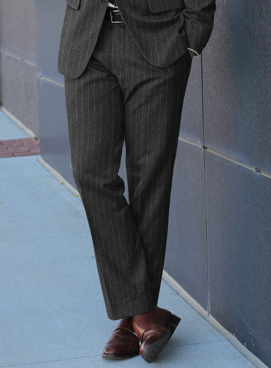 Caccioppoli Oenli Dark Gray Wool Suit - StudioSuits