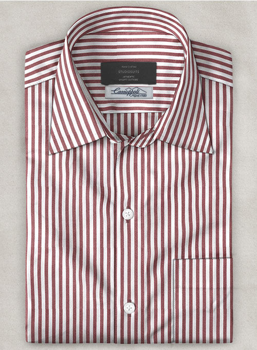 Caccioppoli Pink Stripes Shirt - StudioSuits