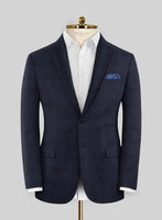 Caccioppoli Rorati Navy Blue Wool Jacket - StudioSuits