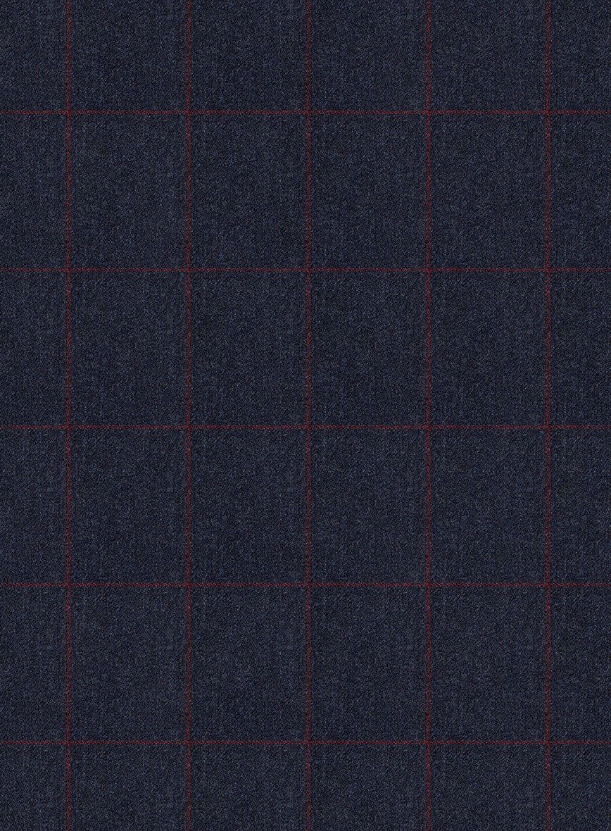Caccioppoli Rorati Navy Blue Wool Pants - StudioSuits