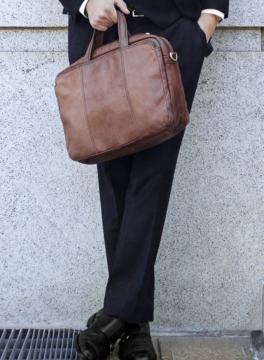 Caccioppoli Rorati Navy Blue Wool Suit - StudioSuits