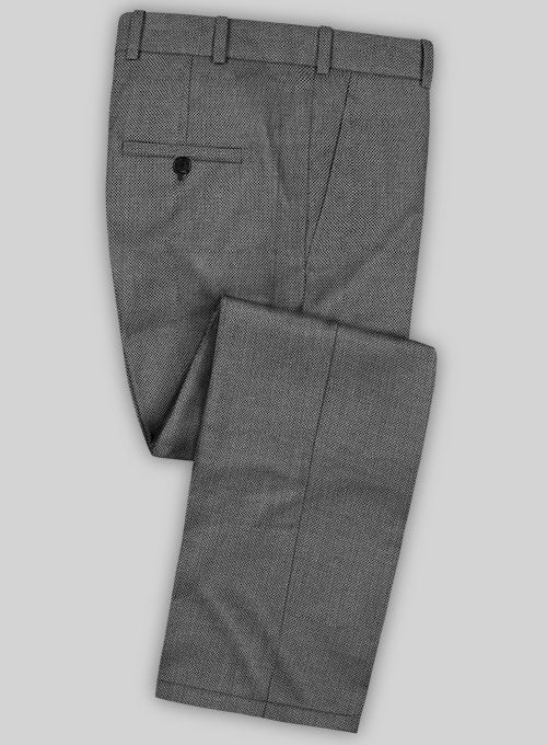 Caccioppoli Sun Dream Cilia Gray Wool Silk Pants - StudioSuits